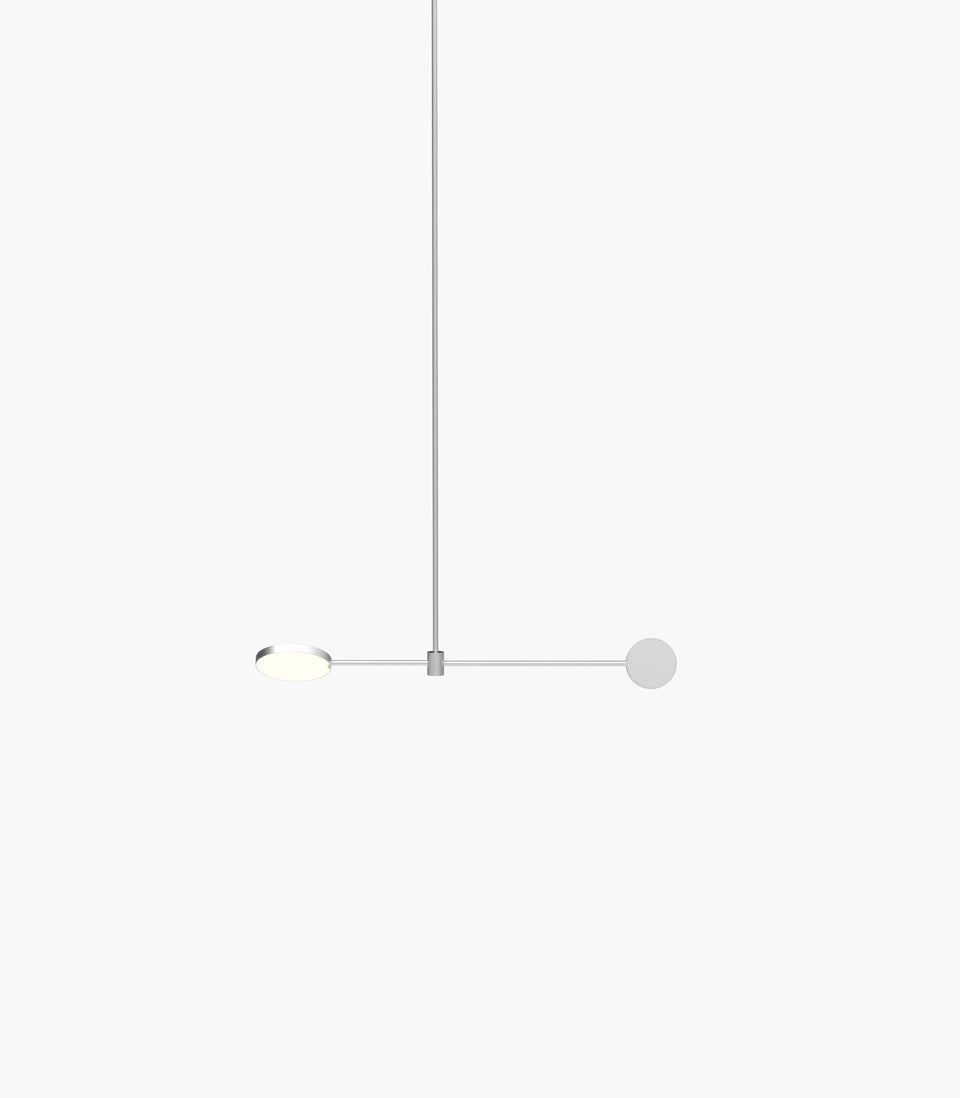 Motion S 23—02 Modern Light Chandelier in Silver Anodised