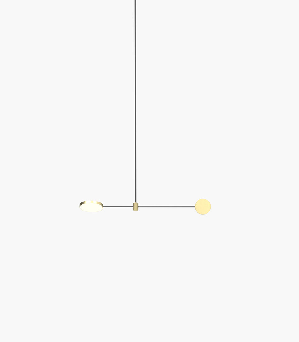 Motion S 23—02 Designer Pendant with Brass Details