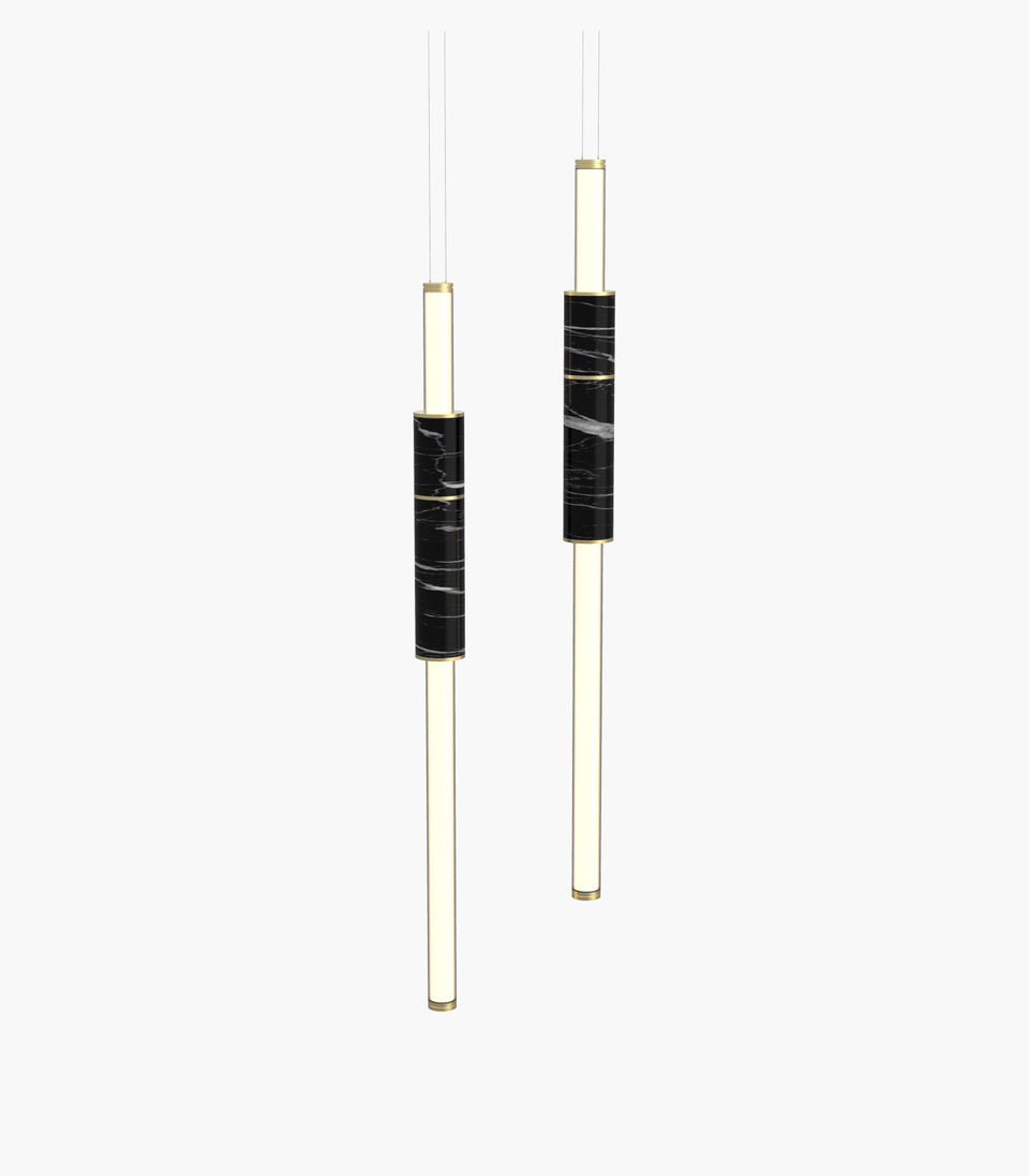 Light Pipe S 58—05 Black Brass Light Pendants