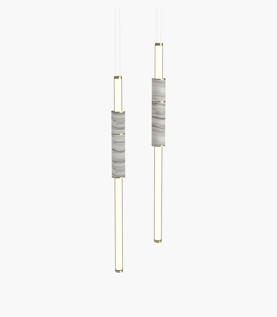 Light Pipe S 58—05 White Brass Pendants