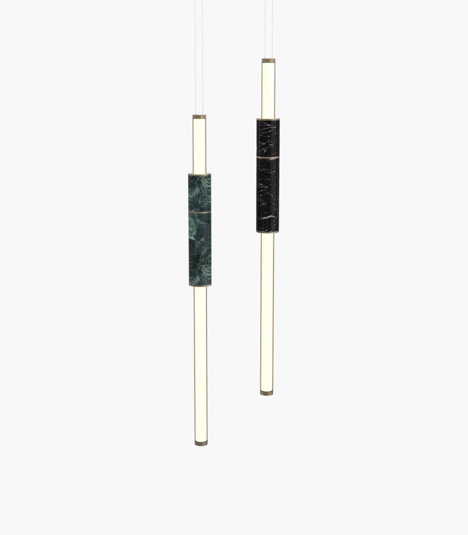 Light Pipe S 58—05 Green Black Burnished Brass