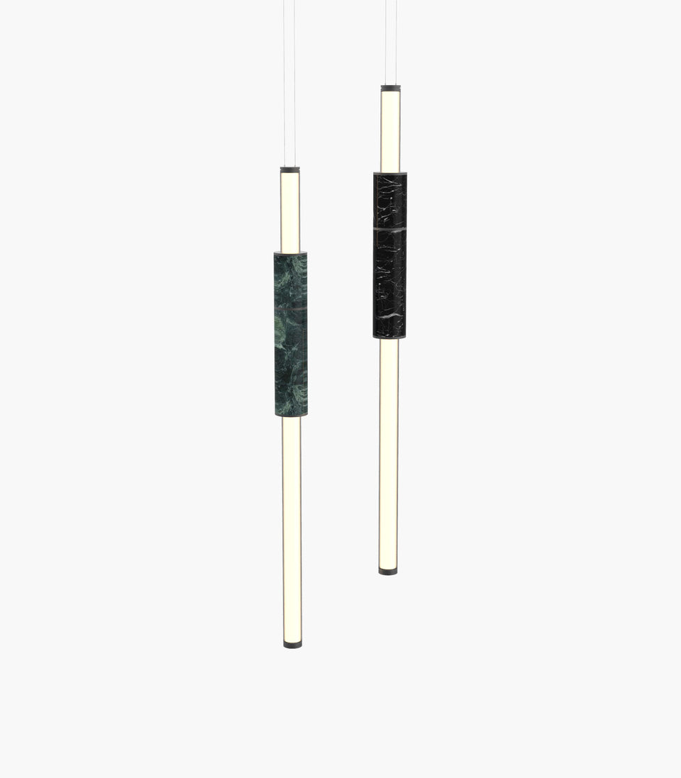 Light Pipe S 58—05 Green Black Pendants