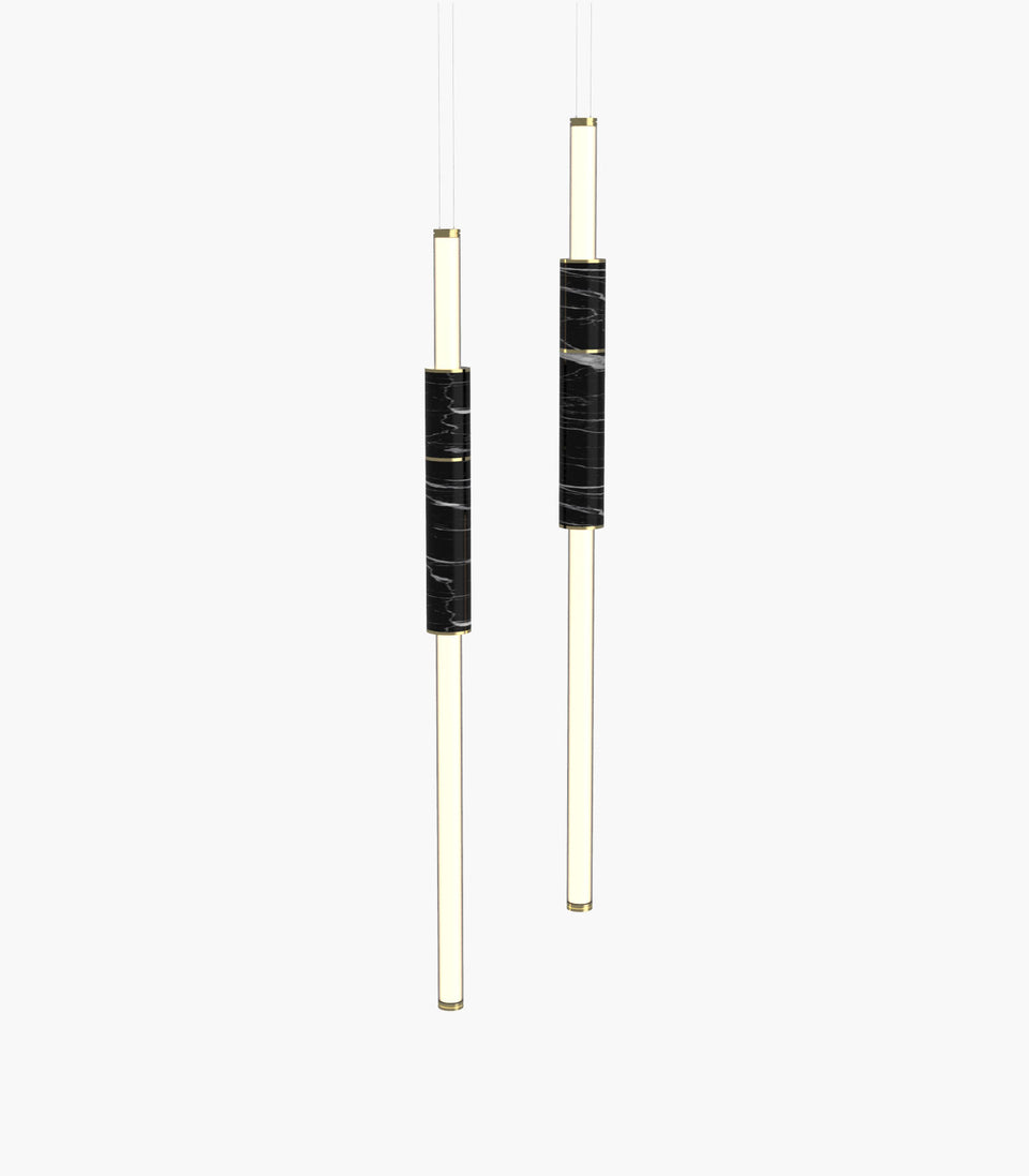 Light Pipe S 58—06 Black Brass Pendants
