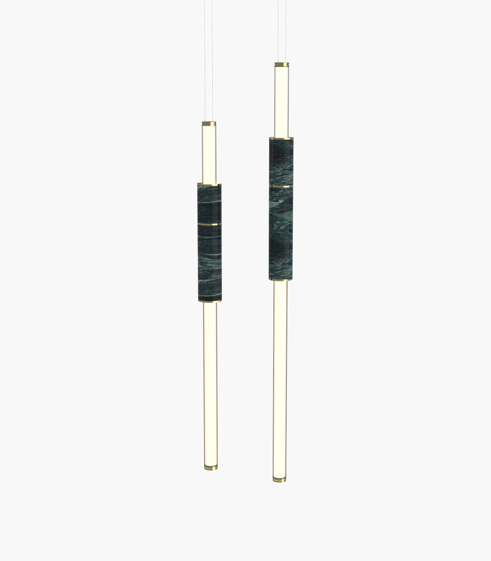 Light Pipe S 58—07 Green Marble Light Fixtures