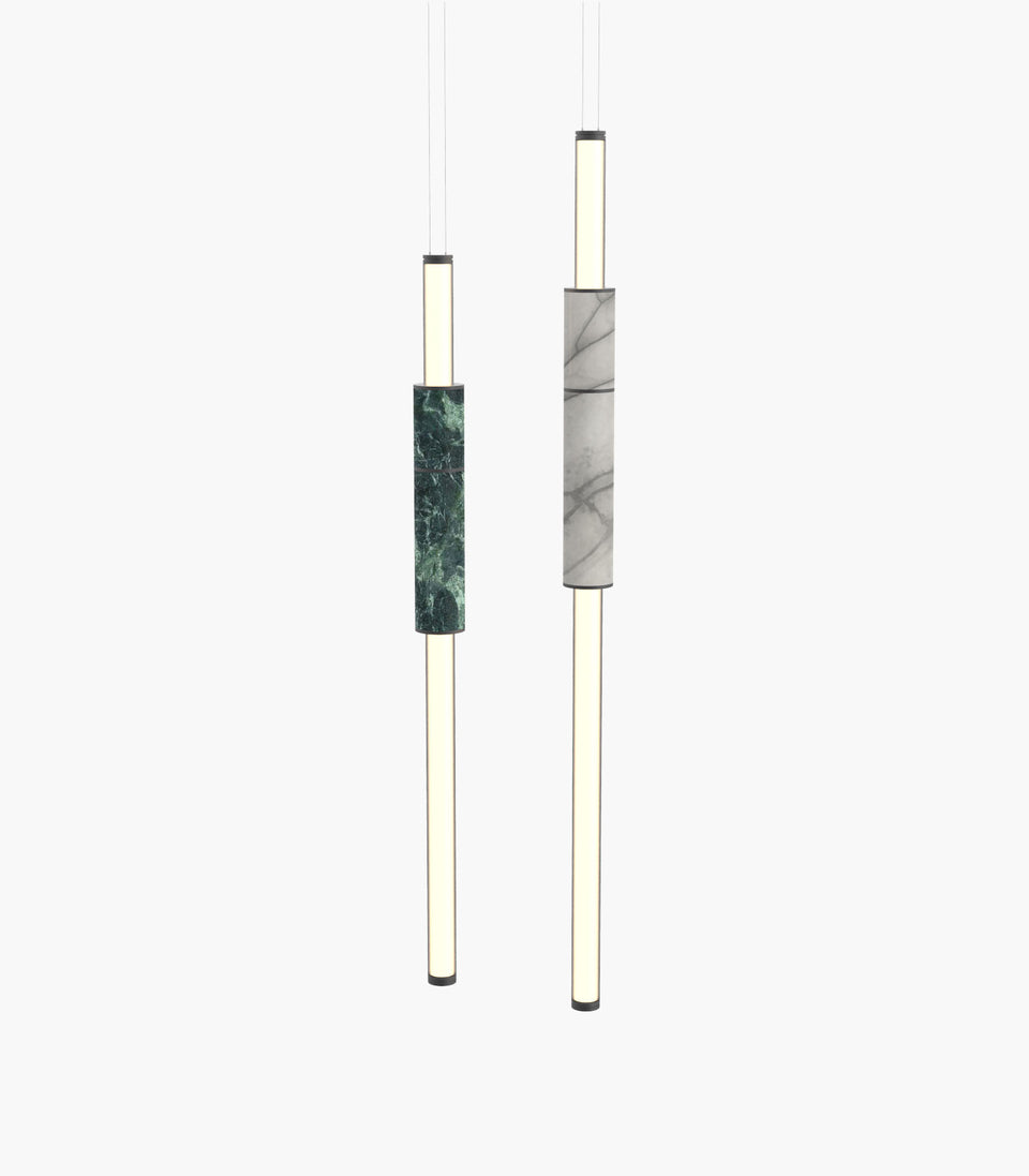 Light Pipe S 58—07 Green and White Marble Lights