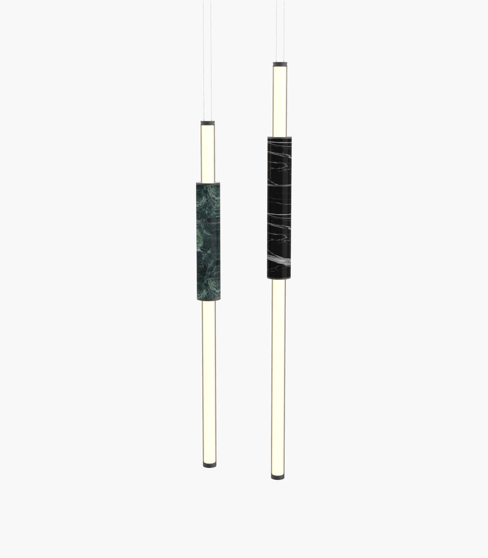 Light Pipe S 58—07 Green and Black Marble Modern Lights