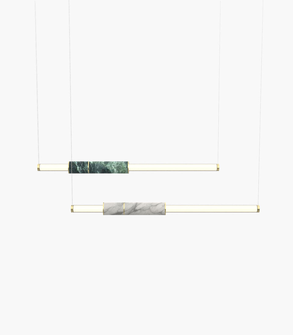 Light Pipe S 58—08 Green and White Marble Lights