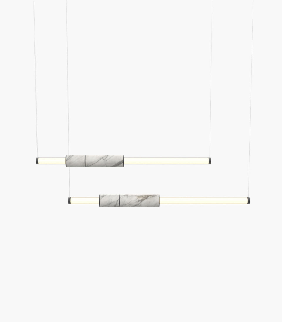 Light Pipe S 58—08 White Marble Modern Pendants