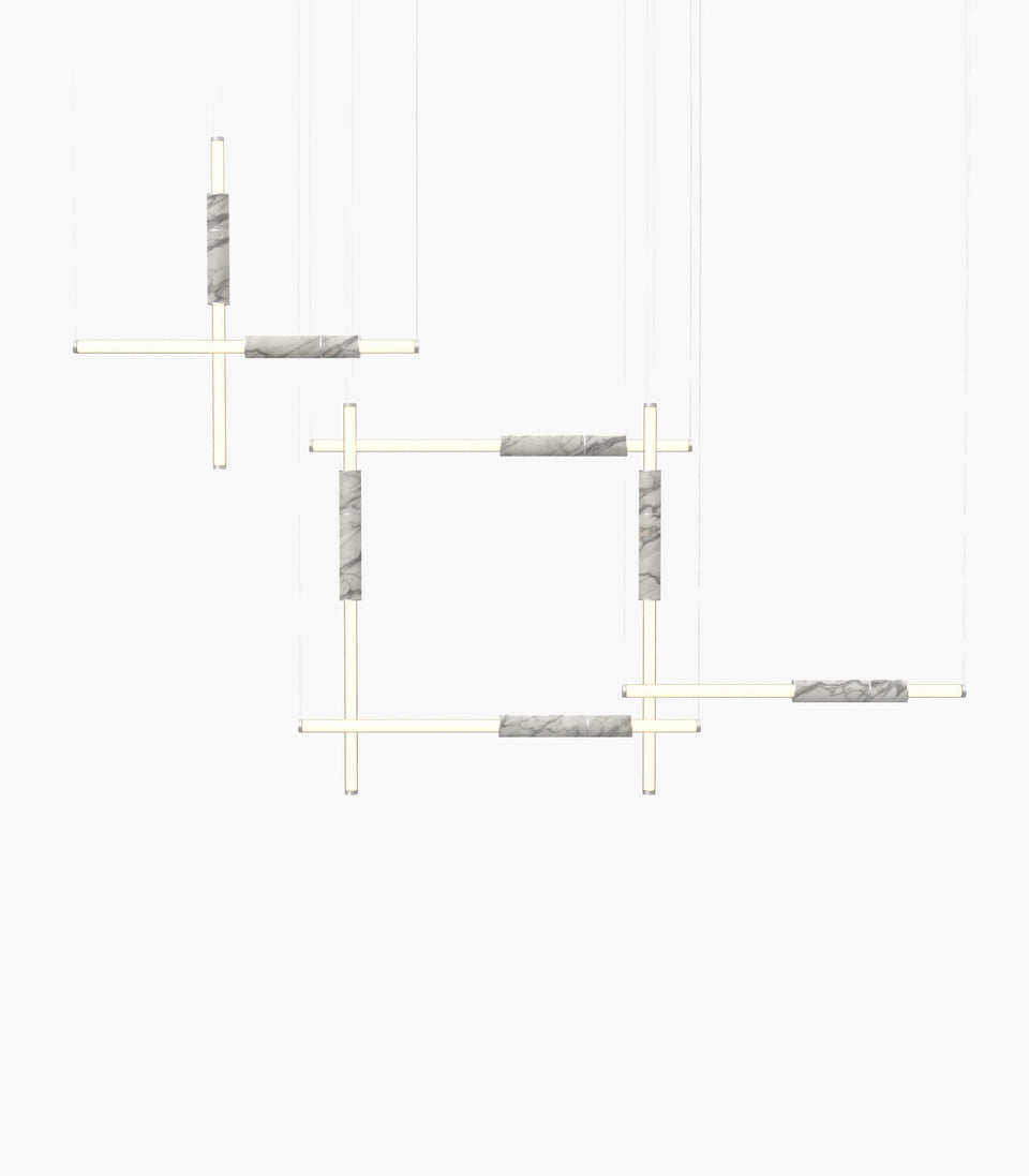 Products Light Pipe S 58—13 White Marble Contemporary Lights