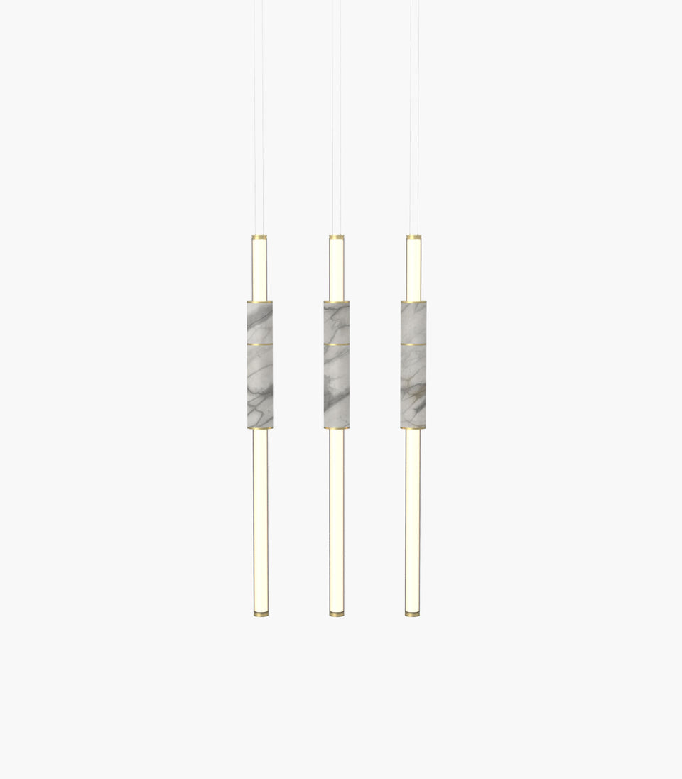 Light Pipe S 58—14 White Marble Contemporary Lights