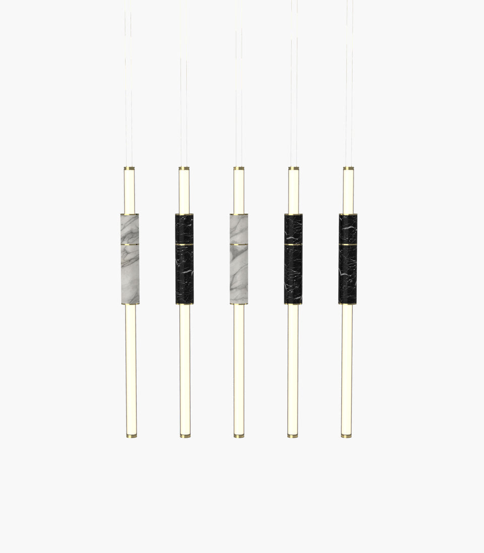 Light Pipe S 58—15 Marble Contemporary Pendants
