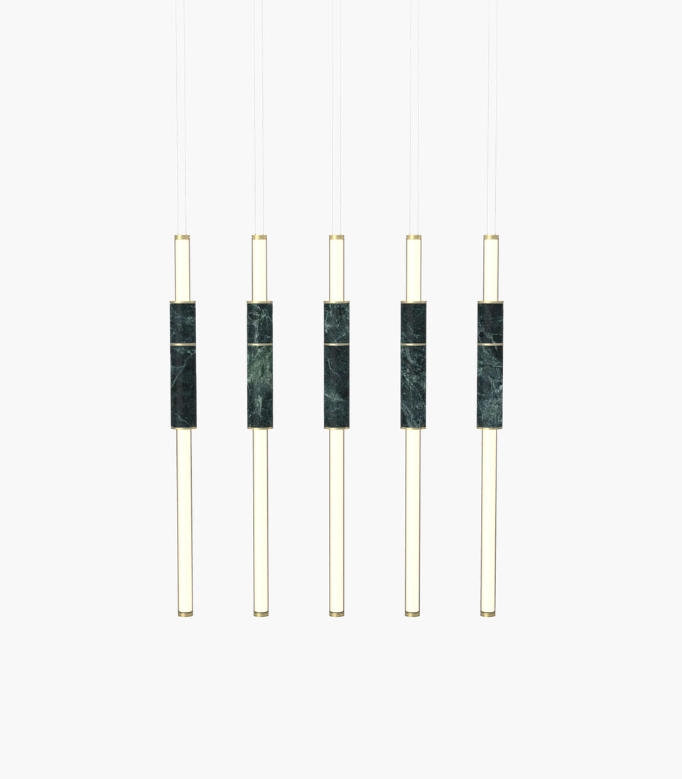 Light Pipe S 58—15 Green Marble Designer Pendants