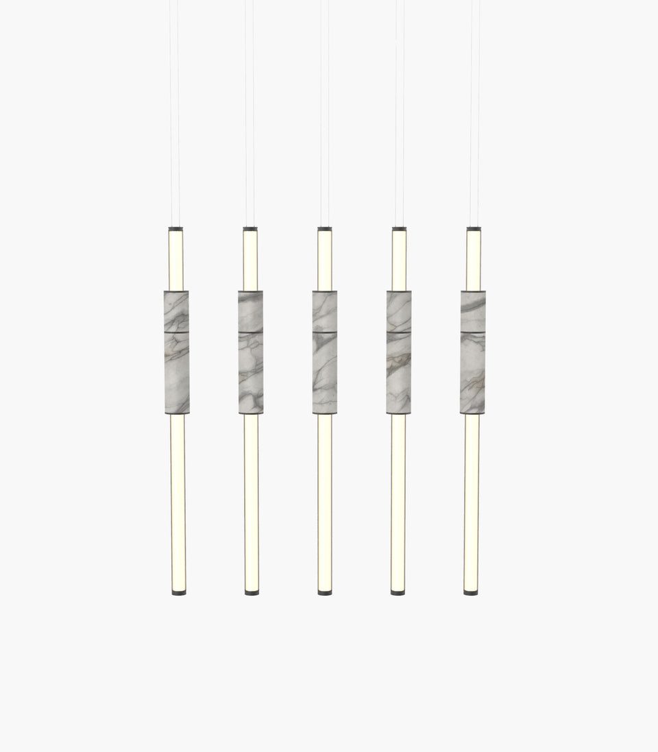 Light Pipe S 58—15 White Marble Designer Lights
