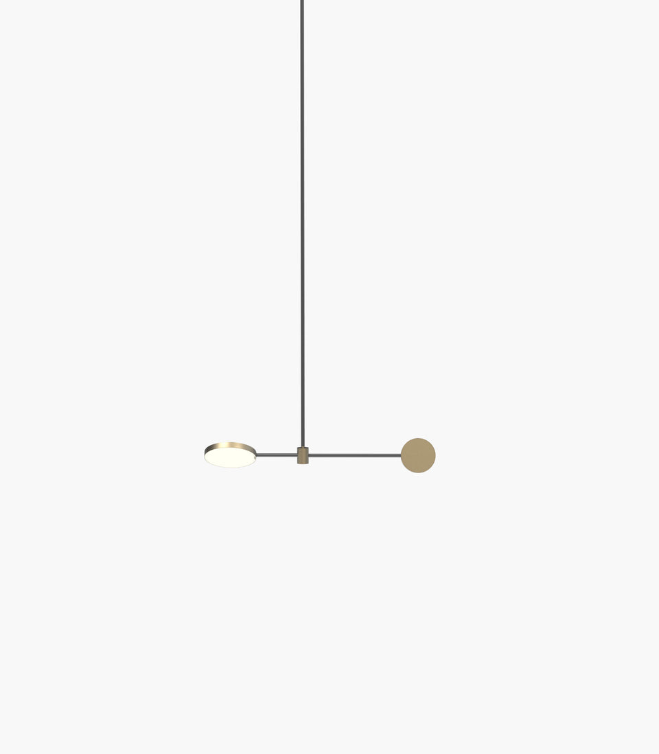 Motion S 23—01 Light Pendant with Burnished Brass Details