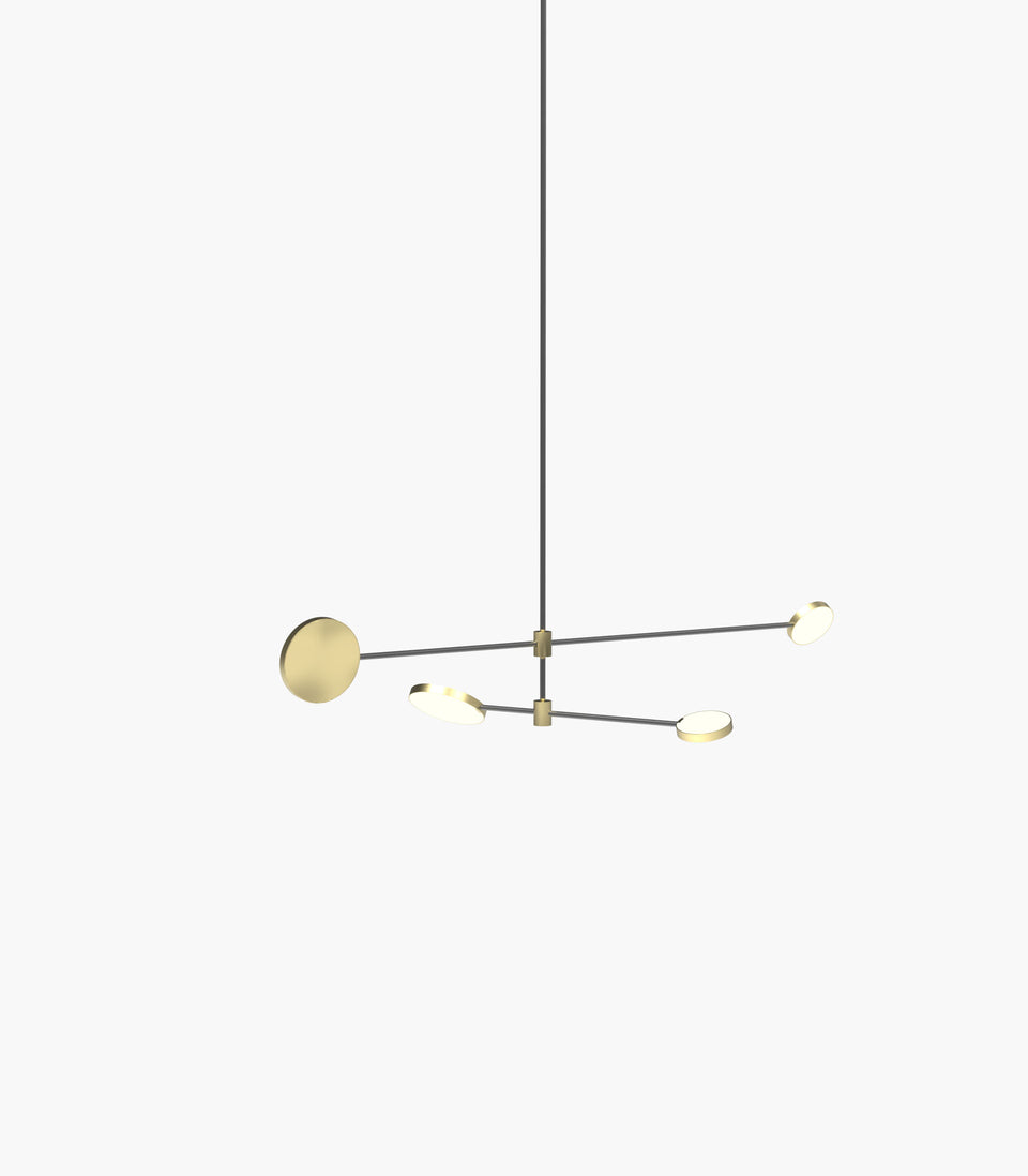 Motion S 23—05 Designer Light with Burnished Brass Detail