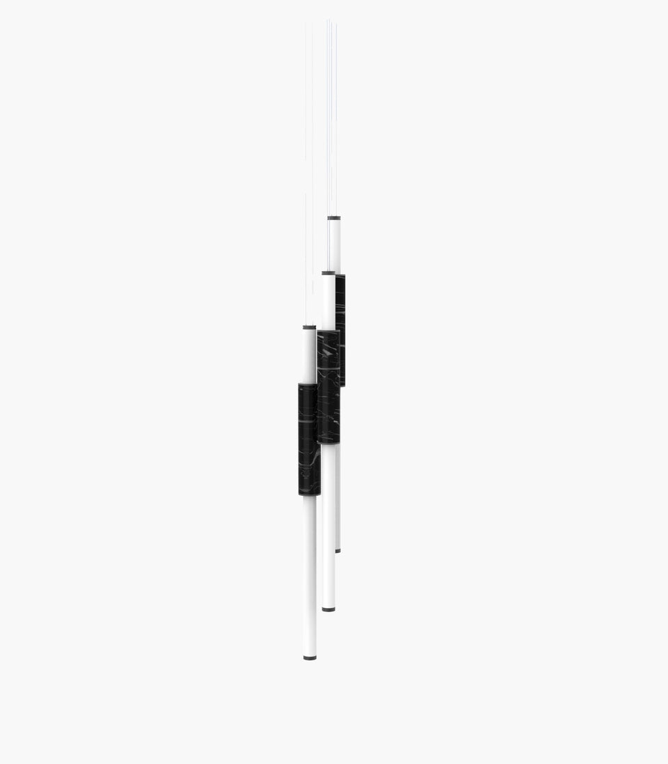 Light Pipe S 58—16 Pendants in a clustered configuration